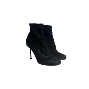 Maison Margiela FW2008 Runway Nail Heel Suede Ankle Boots 37